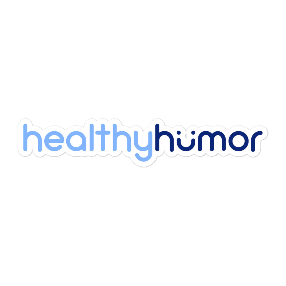 "HealthyHumor" 3-Pack Bubble-free stickers